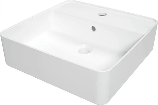 Umywalka ceramiczna nablatowa z miejscem na baterię (CGS_6U4B)