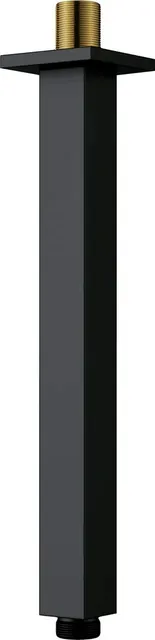 Wylewka prysznicowa sufitowa - 250 mm, czarna