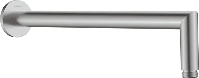 Wylewka prysznicowa ścienna - 400 mm, stal szczotkowana (titanium)