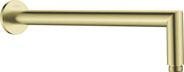 Wylewka prysznicowa ścienna - 400 mm, miedź szczotkowana