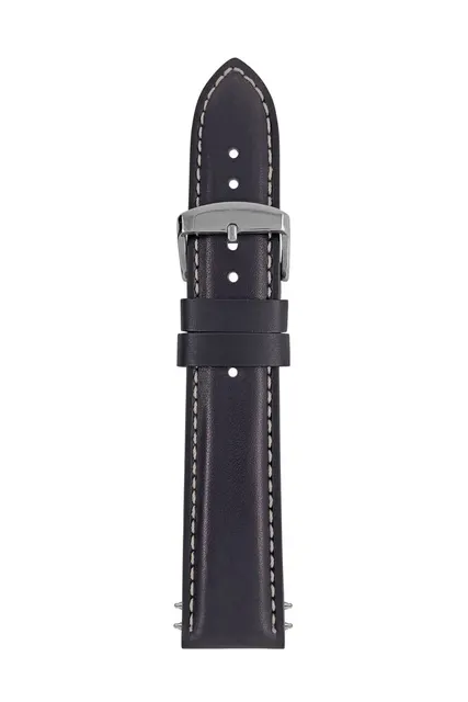 Pasek skórzany Zeppelin czarny 22 mm (9L0413CN2220)