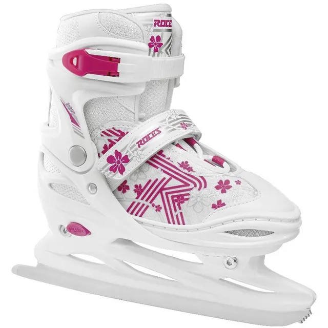 Łyżwy Roces Jokey Ice 3.0 Girl biało-różowe 450708 01 30-33
