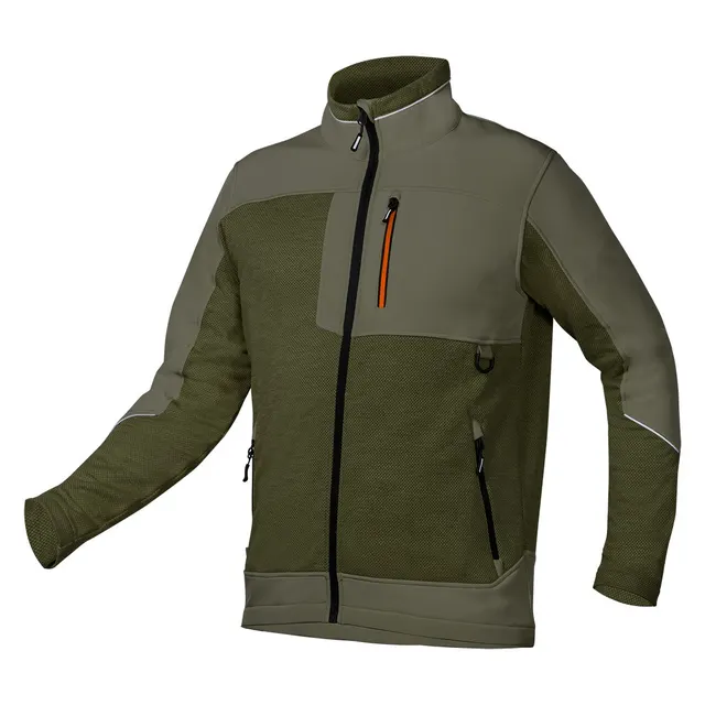 Bluza softshell OUTDOOR zielona rozmiar XL