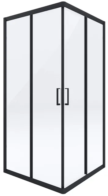Kabina prysznicowa kwadratowa 90 cm, 90x90 cm, czarny