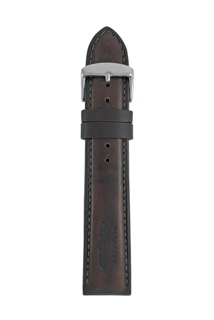 Pasek skórzany Zeppelin brązowy 22 mm (9LZ200107C2220)
