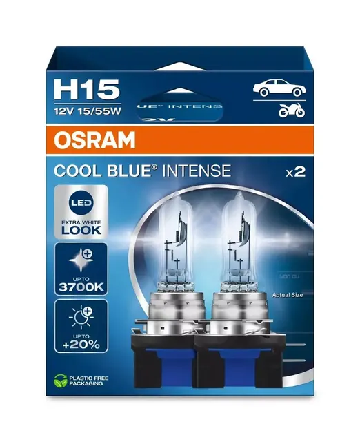 Żarówka (Zestaw 2szt.) H15 12V 55/15W PGJ23T-1 Cool Blue Intense NextGen