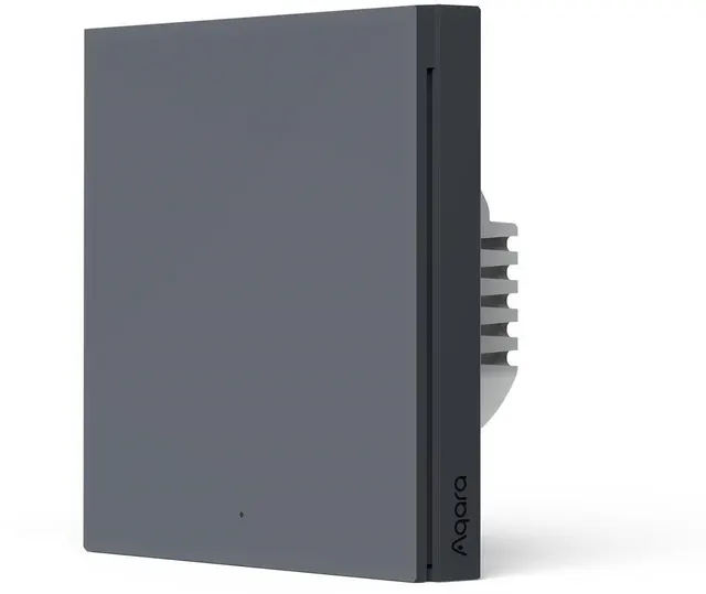AQARA SMART WALL SWITCH H1 GREY (NO NEUTRAL SINGLE ROCKER)