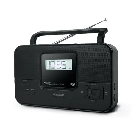 Przenośne radio stereo Muse, M-087 MB PLL, Wejście AUX, Radio FM, Wyjście słuchawkowe