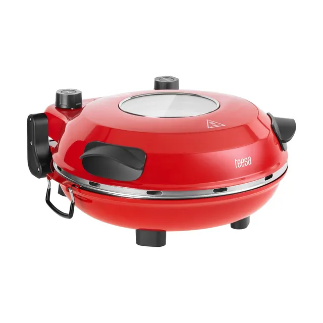 Piec do pizzy TEESA SUPREME + 1200 W 32 cm okienko wyjmowany kamień sterowanie dwiema grzałkami