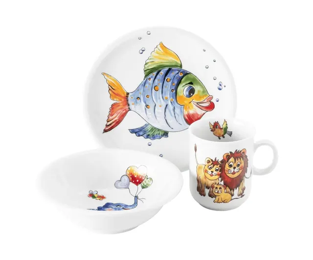 SELTMANN COLORFUL WILDLIFE Zestaw dziecięcy (3 elementy)