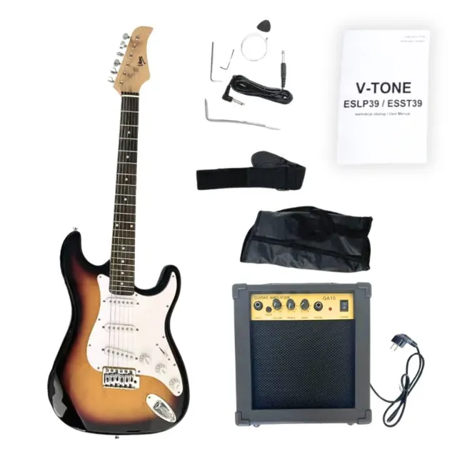 Gitara elektryczna V-TONE ESST39 SB 4/4 stratocast
