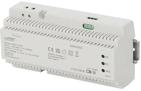 Zasilacz buforowy impulsowy na szynę DIN Grade 2 DING2-12V5A 13 8V 5A