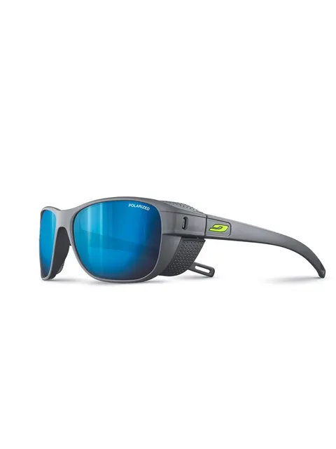 Okulary Julbo Camino M - matowy ciemny szary, Polarized 3 Flash Bleu