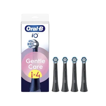 Końcówki wymienne do szczoteczek Oral-B iO GentleCare. 4 sztuki kolor czarny dla dorosłych