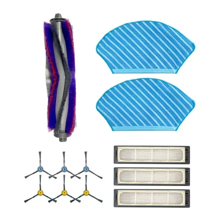 Zestaw części zamiennych Midea: szczotka boczna×6szt szczotka główna×1szt filtr HEPA×3szt ściereczka do mopa×2szt do M7, Midea