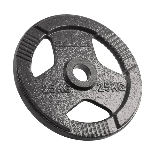Obciążenie żeliwne olimpijskie 25kg otwór 51mm talerz z uchwytami REBEL ACTIVE