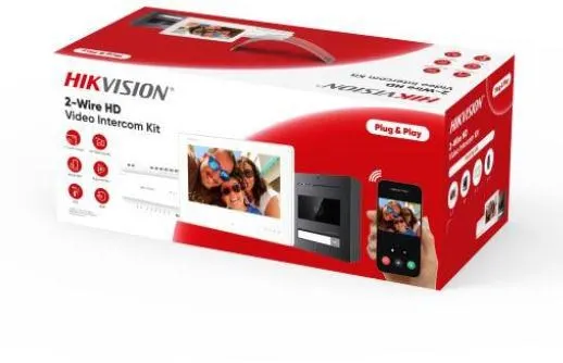 Zestaw wideodomofonowy Hikvision DS-KIS704EY/Aluminum