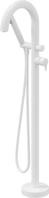 Bateria wannowa wolnostojąca z zestawem prysznicowym, alabaster