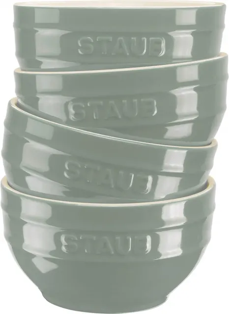 STAUB SERVING Zestaw 4 misek 12 cm eukaliptusowy