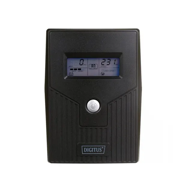 DIGITUS UPS LINE-INERACTIVE LCD BASIC 800VA/480W DN-170064-LCD-B 1X12V/9A AVR 2X SCHUKO CEE 7/3
