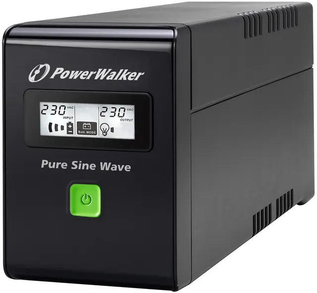 UPS POWERWALKER VI 800 SW IEC LINE-INTERACTIVE 800VA 3X IEC C13 USB-B LCD PURE SINE WAVE