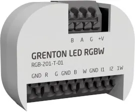 Grenton Moduł ściemniający LED RGBW/ 1-wire/ wejścia cyfrowe (2 wej.)/ dopuszkowy/ TF-Bus