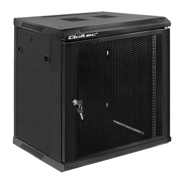 Qoltec Szafa RACK 19, 12U, 600 x 635 x 450, Perforowane drzwi, Wisząca