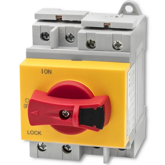 Qoltec Rozłącznik izolacyjny DC z funkcją blokady, Wyłącznik główny, 1200V, 32A, 8kV, 4P