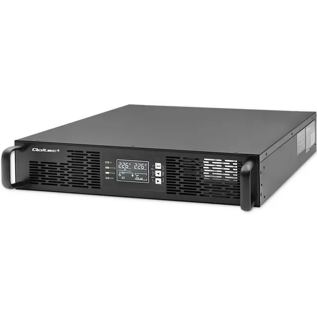 Qoltec 52285 zasilacz UPS Podwójnej konwersji (online) 1 kVA 1000 W 2 x gniazdo sieciowe