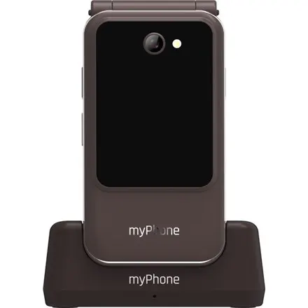 Telefon myPhone Harmony LTE Brązowy 2 8+1 44 Systemy ochrony przed włamaniem (IPS) 48 MB 128 MB Jedna karta SIM Karta MicroSD Sieć 3G Łączność Bluetooth 5.1 Rozdzielczość głównego aparatu 2 MP 1300 mAh