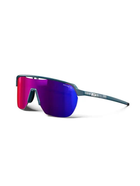 Okulary przeciwsłoneczne Julbo Frequency - Spectron 3 HD - shiny blue/black