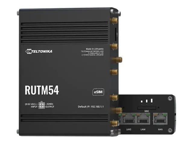 Router TELTONIKA NETWORKS RUTM54 DUAL SIM und eSIM 5G/4G/LTE ultra Router TELIT Version