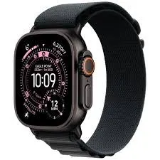 Apple Watch Ultra 3 GPS + Cellular 49mm Black Titanium Case with Black Titanium Milanese Loop - Small