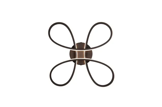 Lampa sufitowa LED Trio FLY 645610132 40cm 3000K Matowy Czarny