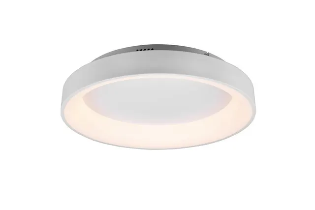 Plafon LED Trio Girona 60 cm biały 5600 lm odcienie białego światła