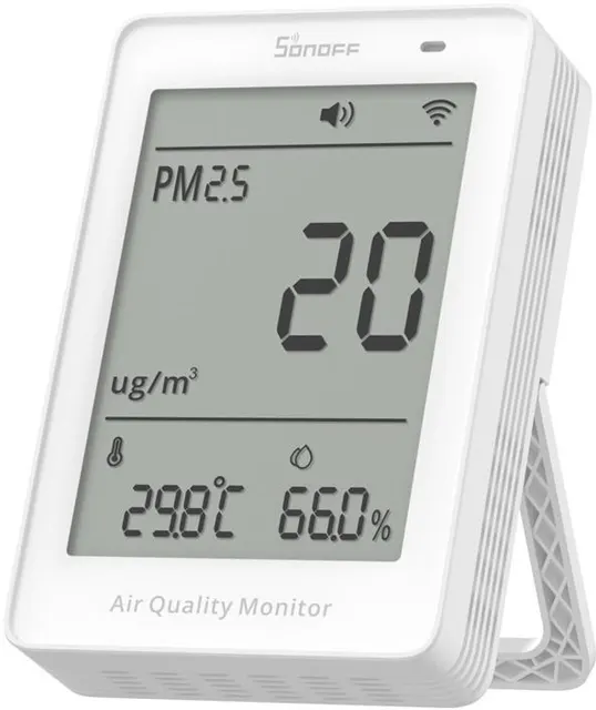 Miernik jakości powietrza WiFi LCD Sonoff AirGuard PM2.5 SAWF-07P