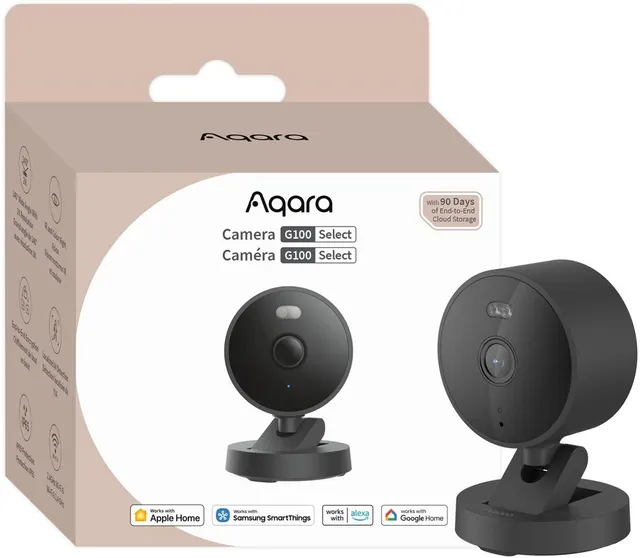 Aqara G100 Sześcian Kamera bezpieczeństwa IP Wewnętrz i na wolnym powietrzu 2304 x 1296 px Sufit / Ściana
