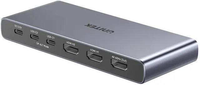 Unitek Przełącznik 4K HDMI/USB-C 4 out i 1 in