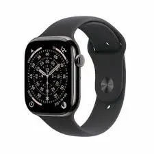 Apple Watch Series 11Â GPS + Cellular 42mmÂ Natural Titanium Case with Stone Grey Sport Band - S/M