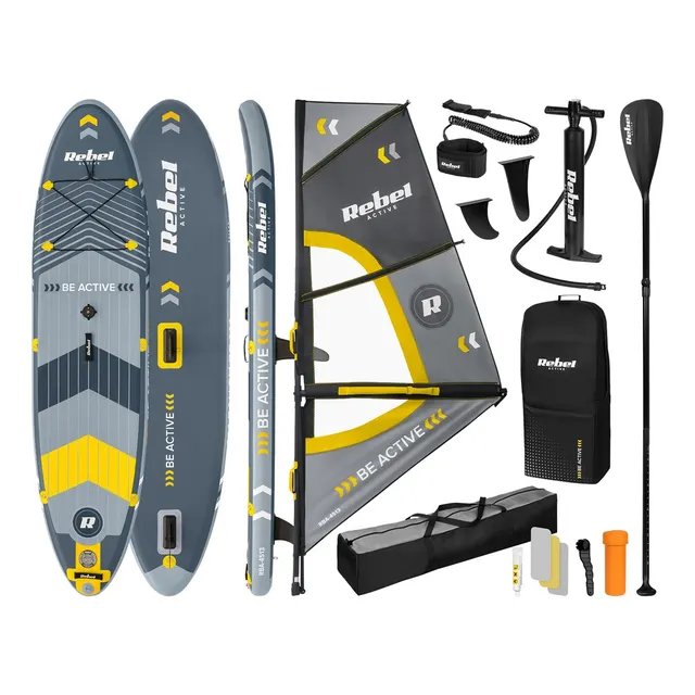 Deska REBEL ACTIVE SUP windsurfing pompowana zestaw 305x76x15