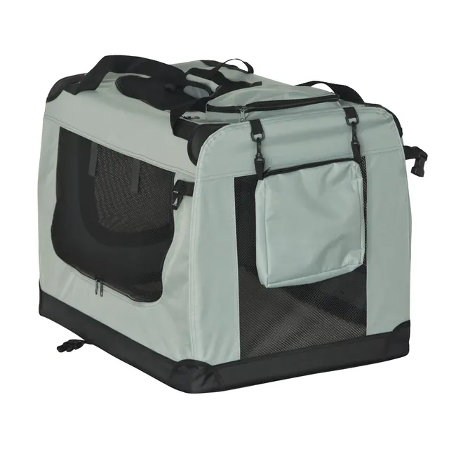Transporter składana torba transportowa rozmiar XXL 90x61x65 cm szara REBEL ANIMALS