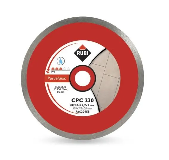 RUBI TARCZA DIAMENTOWA CPC 250 x 25 4mm PRO DO GRESU PORCELANOWEGO