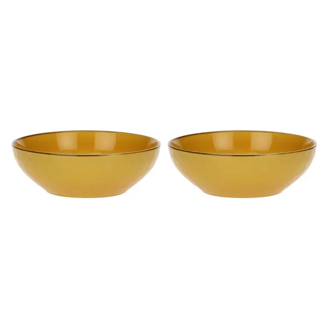 Zestaw 2 misek do sałatek Concerto Ocra - Żółty 26 cm