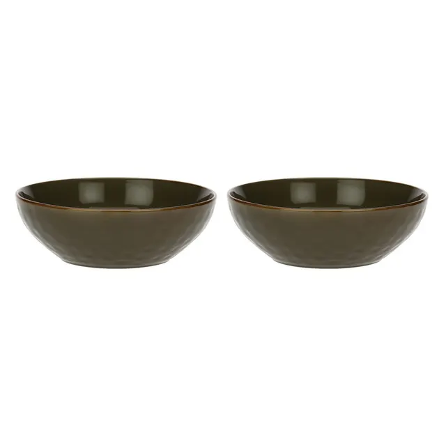Zestaw 2 misek do sałatek Concerto Grigio Tortora - Szaro-brązowy 26 cm