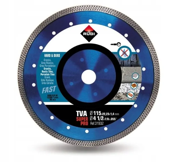Tarcza diamentowa do materiałów twardych obrzeże Turbo VIPE
