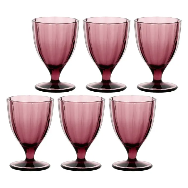 Zestaw 6 kieliszków Amami - Purpurowy 300 ml