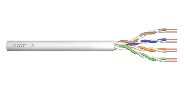 Kabel instalacyjny DIGITUS kat.5e U/UTP Dca AWG24/1 LSOH 500m szary szpula