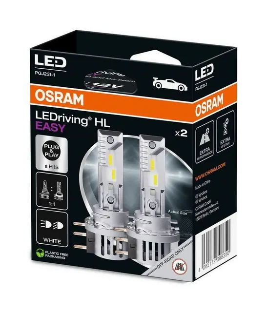 LIGHT LED EASY H15 12V 23W 2PCS