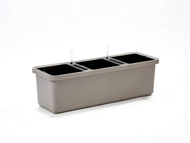 URBALIVE BERBERIS TRIO Donica samonawadniająca 117 x 39 cm jasnoszary
