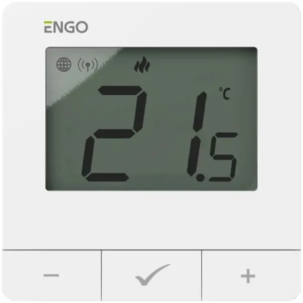 Regulator temperatury ENGO Controls E25-230W 230V biały Internetowy natynkowy ZigBee/868MHz